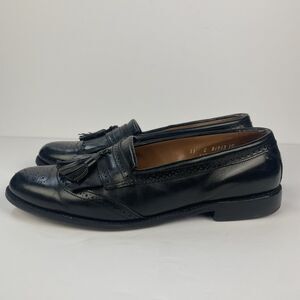 ALLEN EDMONDS Bridgeton Slip On Tassel Loafer Men's Size 11 Black Dress Shoe